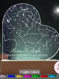 Custom Star Map by Date, Personalized Constellation Map, Star Map Night Light, Gifts for Couples, Engagement Gifts, Anniversary Gift for Her ANNIVERSARY