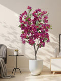 Artificial Bougainvillea Tree 3.9ft Ð Faux Flower Plant Office Decor faux plants