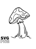 Magic Mushroom SVG PNG: Fantasy art, Files for Cricut, Silhouette  (Digital Download) flower spore