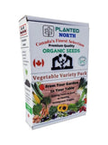 Organic Seeds Vegetables Variety Pack Canada - 15 Heirloom, Non GMO, (900+ seeds) Organic Seeds for Planting, Garden Seed Gift Box seeds bulk