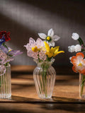 Mini Glass Birth Month Flower, Glass Flower Bouquet, Birth Flower Gift, Home Decor for Mom/Grandma, Birthday Gift for Her birthday flower