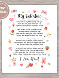 Valentine's Day Poem: Digital Download for Significant Other, Boyfriend, Girlfriend Poetry Gift Love Romance Flower