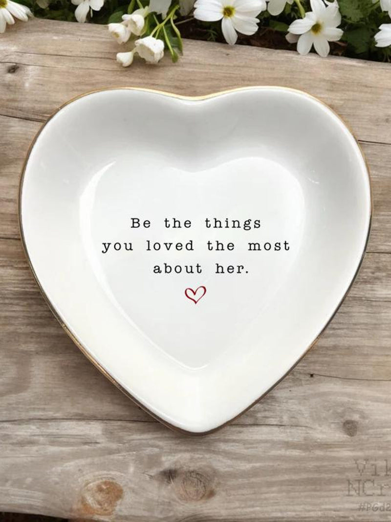 Personalized Sympathy Keepsake-Be The Things You Loved Most About Her Ring Dish-Loss Of Mother Grandma Your Loved Ones Gift Memorial Gift sympathy flower