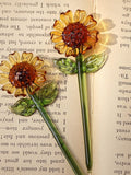 Personalized Birth Month Gift, Glass Flower Bouquet, Valentine's, Wedding, or Mother's Day Present, Glass Sunflower birthday flower