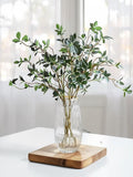 73cm Artificial Ficus Tenuifolia Branch - Realistic Faux Greenery Stem for Tall Vases, Minimalist Home Decor & DIY Wedding Greenery faux plants