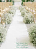 Baby's Breath Wedding Aisle Flowers: Silk Floral Row Decor wedding flower