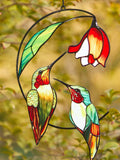 Hummingbird Stained Sun Catcher | Flower Window Hangings, Unique Gifts for Mom & Mother in Law, Perfect House Warming Gift house warming flower