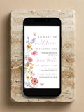 Wildflower First Birthday Invitation: Editable Floral Template (Digital Download birthday flower