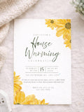 Sunflower Housewarming Invitation Template | House Warming Party Invite | Editable New Home Invitation | Instant Download house warming flower