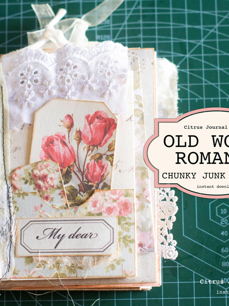 ValentineÕs Day Chunky Junk Journal Ð Old World Romance | Vintage Roses, Ephemera, & Pocket Tags Love Romance Flower