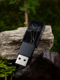 Premium Black Resin USB Drive with Real Dandelion | Personalized Free Engraving | Unique Photographer Flash Drive | Handmade 8-128GB FLOWER DELIVERY