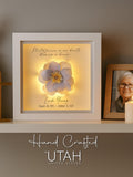3D Lighted Violet Memorial Gift | Infant Loss | Loss of a Daughter | Loss of a Mother | Loss of a Wife sympathy flower