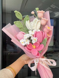 Crochet Rose Bouquet, Handmade Floral Arrangement, Crochet Bouquet for Mom, Girlfriend, Friends, Valentine Gifts, Knitted Rose Flower FLOWER DELIVERY