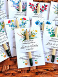 Personalized Mini Seed Pencil with Custom Name | Plantable Wedding Favor | Eco Friendly Party Gift seeds bulk