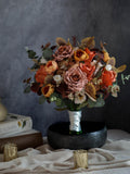 Terracotta Bouquet, Slik Flower Wedding, Bridal Bouquet Bouquet