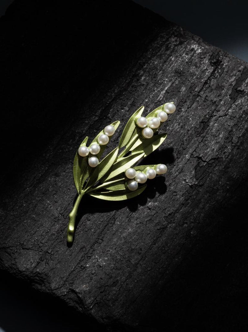 Birth Month Flower Brooch, Vintage Brooch, Wedding Brooch, Birthday Gift for Her, Floral Pins, Pearl Accent, Mother's Day Gift, Bridal Gift sympathy flower