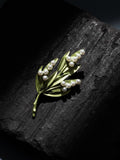 Birth Month Flower Brooch, Vintage Brooch, Wedding Brooch, Birthday Gift for Her, Floral Pins, Pearl Accent, Mother's Day Gift, Bridal Gift sympathy flower