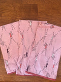 Mouchoirs lavables, motifs de gymnastes roses flower spore