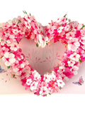 Handmade 3D popup card Love Heart Flower birthday mother's day greeting pink flower Love Romance Flower