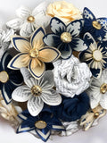 personalised Paper wedding flowers/bouquet : Book Pages & Colour Choice Bouquet