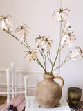 Cream White Artificial Gloriosa Lily Stem Ð Realistic Faux Flower for Home Decor, Events & Modern Floral FLOWER DELIVERY