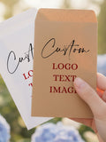Custom Logo/Text/Image Seed Packet, Business Logo Favor Seed Packet, Branded Marketing Gift, Wedding Event Seed Envelope, Garden Party Favor seeds bulk