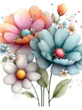 Birthday Flower Illustration Set: Celebration Floral Decor Art 36 PNG birthday flower