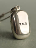 Sterling Silver Photo Locket Brooch: Bridal Bouquet Pin, Personalized Keepsake, LKST-20 Bouquet