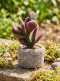 Ficus Elastica Plant: Handmade Felt Fair Trade Wool Standing Decoration faux plants