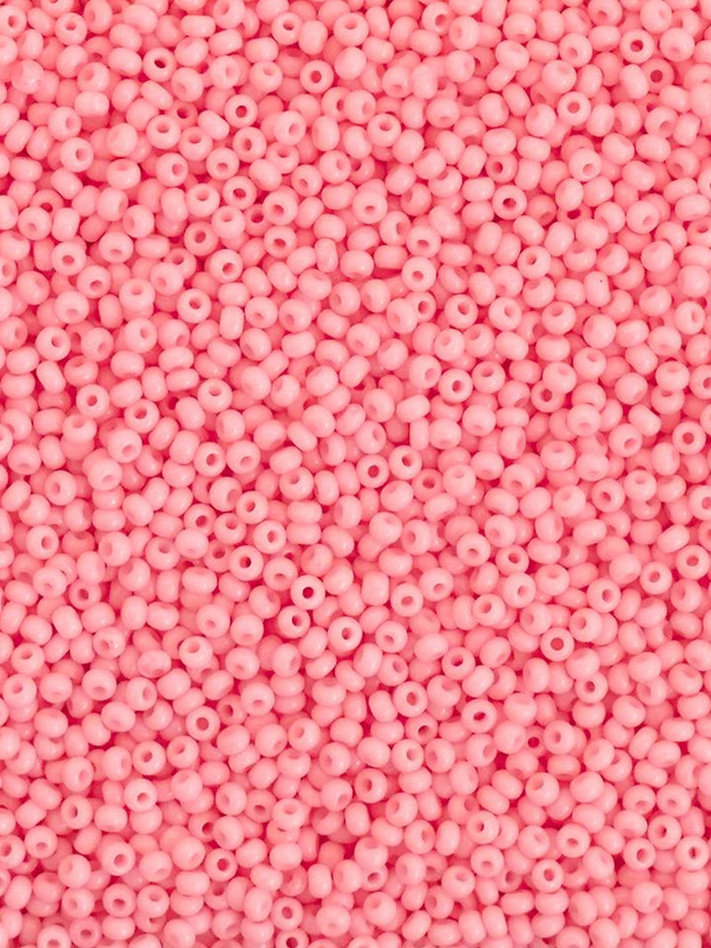 10/0 Preciosa Opaque Seed Beads, Light Pink With Matte Finish seeds bulk