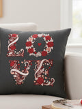 Vintage Floral LOVE Font Machine Embroidery Design Ð Romantic Flower Lettering File Love Romance Flower