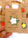 Personalized Wildflower Seed Paper Wedding Favor - Eco-Friendly Favors for Guests in Bulk seeds bulk