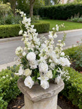 Artificial Greenery White Ivory Flowers Wedding Floor Flower Arrangement,Ground Florals wedding flower