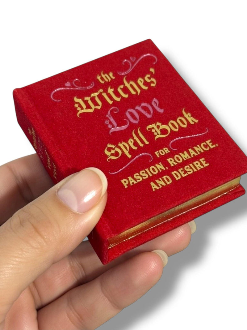 The Witches' LOVE Spell Book for Passion Romance and Desire Mini book hardcover Love Romance Flower