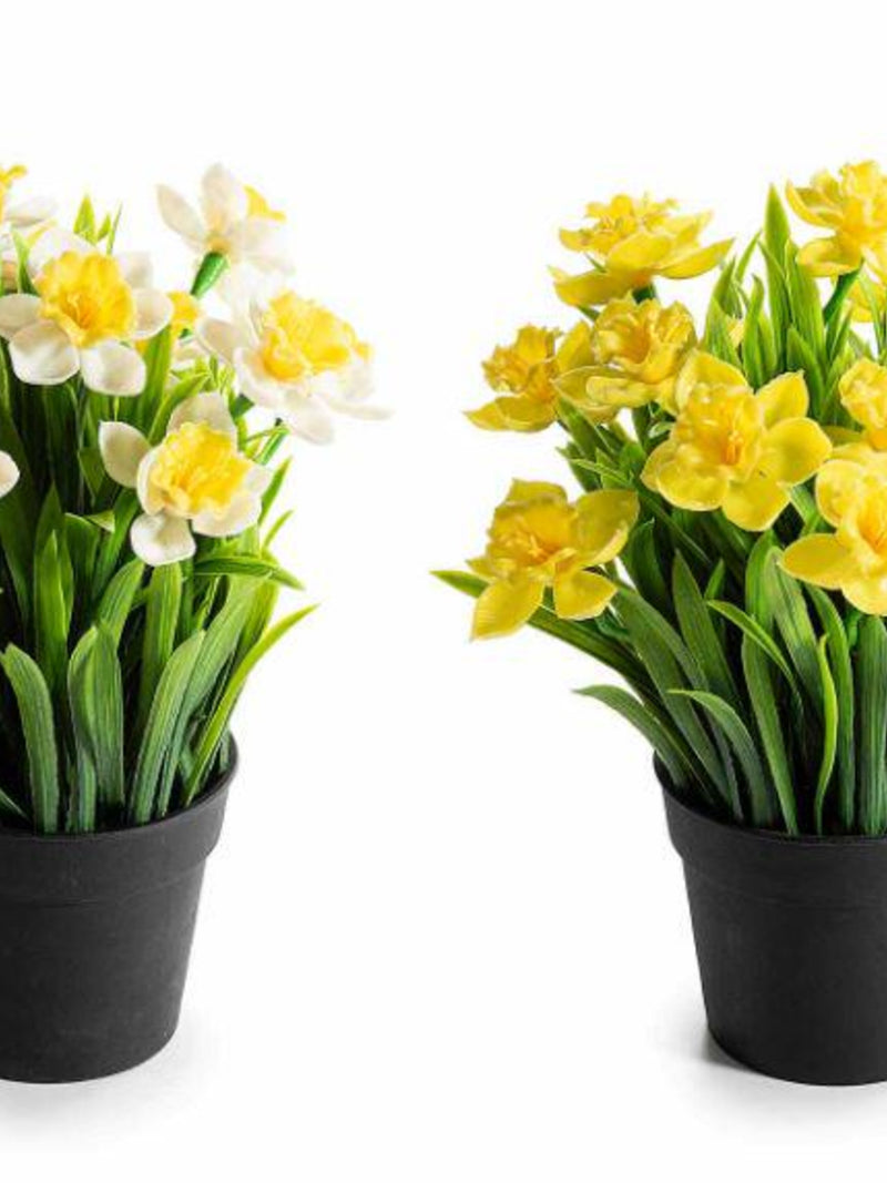 Artificial Flowers Narcissus Pot 25 cm FLOWER DELIVERY