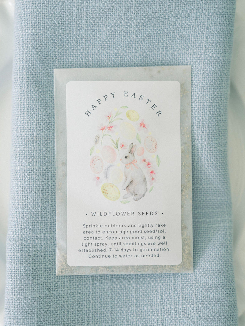 Easter Wildflower Seed Packet Favors, Bee Friendly, Set of 12 seeds bulk