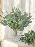 Faux Eucalyptus Stems Variety Pack | Silk Greenery, Wedding Bouquet Filler faux plants