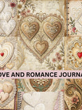 Love & Romance Junk Journal Kit, Vintage Ephemera (Instant Download) Love Romance Flower