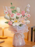 Handmade Crochet Flower Bouquet: Eternal Roses, Wedding Decor FLOWER DELIVERY