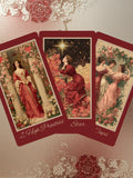 Hearts of Devotion Tarot ¥ Victorian Romance Deck ¥ 78-Card Love & Emotion Tarot ¥ Hattie Thorn Love Romance Flower