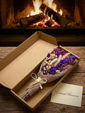 Beautiful Dried flower bouquet wrapped in hessian ideal MotherÕs Day Valentines thank you gift 27 cm length FLOWER DELIVERY