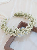 Baby's breath dried flowers crown,Bridal crowns,Wedding crown,Handmade crown wedding flower