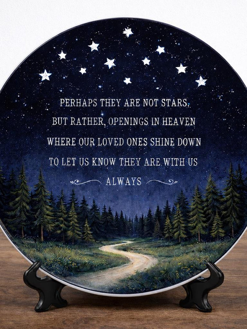 Perhaps They Are Not Stars Platter Plate-Sympathy Gift-Keepsake Remembrance-Bereavement Gift-Loss of a Loved One sympathy flower