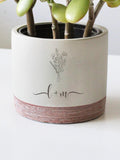 Personalized Initials Gift | Custom Floral Engraving for Couple | Minimalist Wedding or Anniversary Keepsake ANNIVERSARY