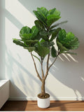 150cm Artificial Fiddle Leaf Fig Tree with Pot Realistic Faux Indoor Outdoor Plant Home Office Decor faux plants