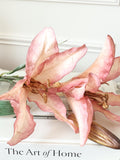 Blush Pink Lily with Bud Stem Ð High Quality Artificial Flower/Home Decor/Wedding Bouquet/Arrangement/Event/DIY Flora/Elegant/Luxury/Gifts Bouquet