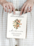 Floral Housewarming Invitation, Editable 5x7 New Home Party Canva Template house warming flower