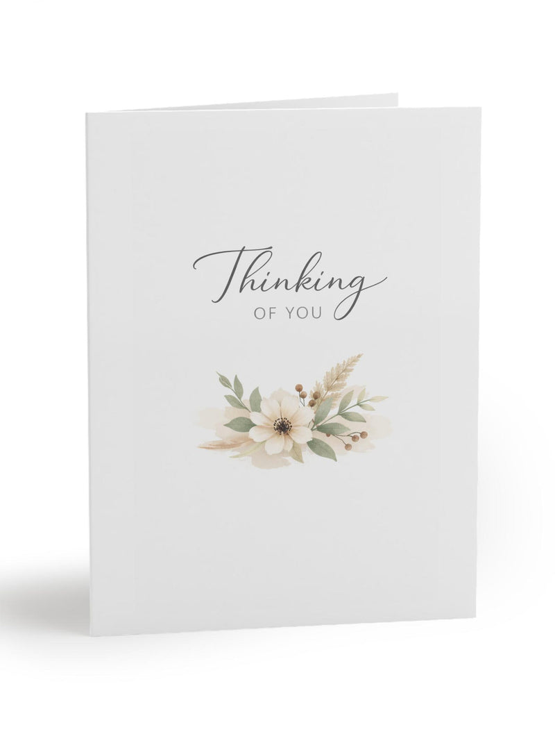 Thinking of You floral cards Greeting Cards | Sympathy, Blank Inside, Set of 8/16/24 sympathy flower