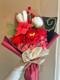 Crochet Flowers Bouquet, Handmade Rose, Love, Roses, Finished Product, Mother's Day Gift, Birthday Gift, Wife, Love, Mom Gift, Gift For Her Bouquet