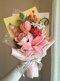 Mother's Day Gift, Crochet Flowers Bouquet, Handmade Rose, Graduation, Roses, Finished Product, Birthday Gift, Mom, Girlfriend, Gift For Her Bouquet